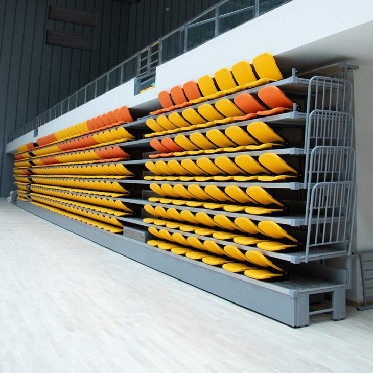 Rebondisman otomatik baskile-anlè tribun teleskopik