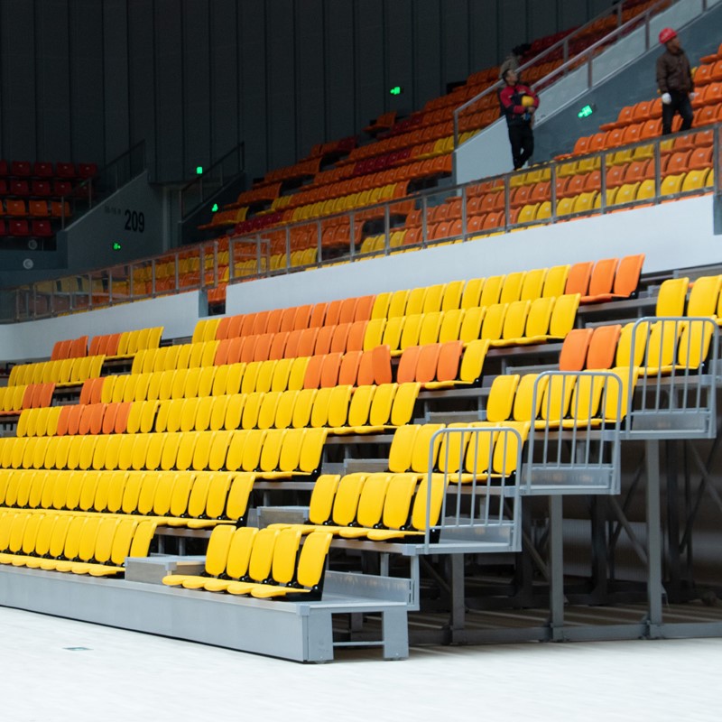 Automatic rebound flip-up telescopic grandstand Automatic rebound flip-up telescopic grandstand