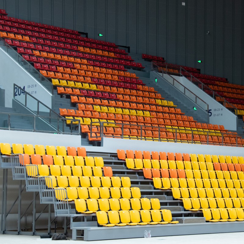 Automatic rebound flip-up telescopic grandstand Automatic rebound flip-up telescopic grandstand